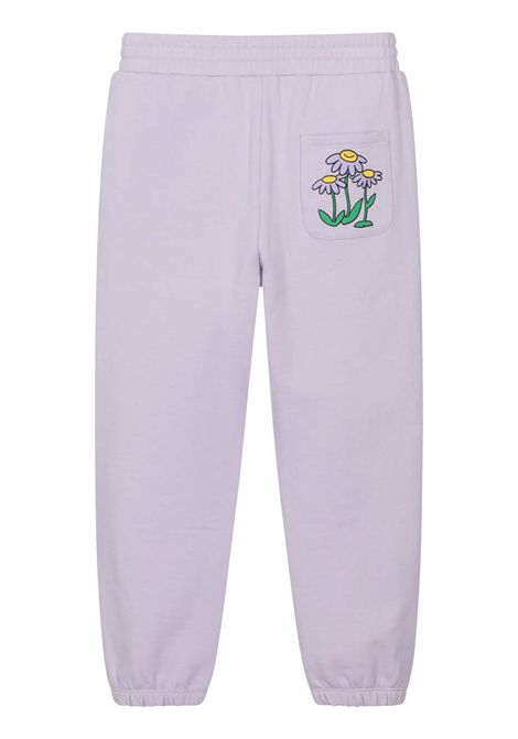 Pantalone bambina lilla in cotone STELLA MC CARTNEY | TX6A80/DEBLILLA